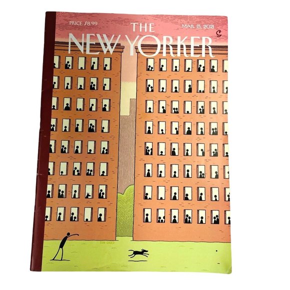 The New Yorker Magazine u March 15 2021 Captive Audience Tom Gauld - Picture 1 of 3